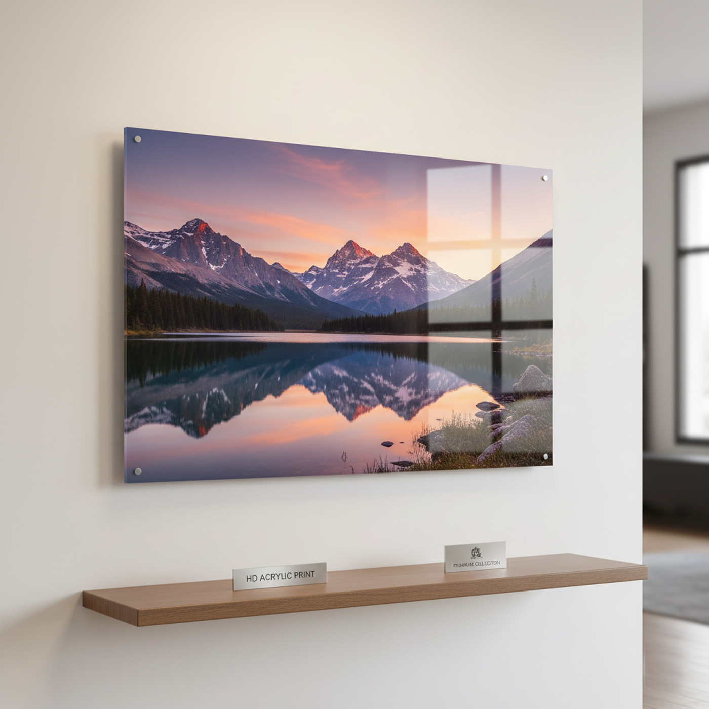 HD Acrylic Print With Golden Border