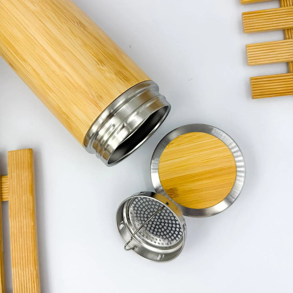 Personalized Bamboo Thermos