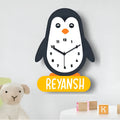 The "Pippin the Penguin" Personalized Kids’ Wall Clock