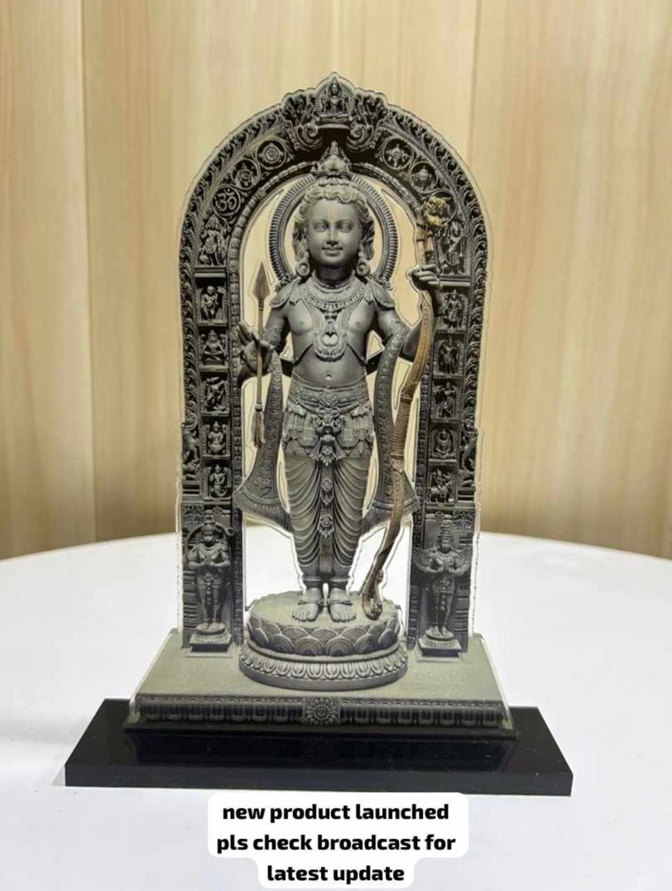 ✨ Divine Lord Ram Acrylic Frame – Temple Art Edition