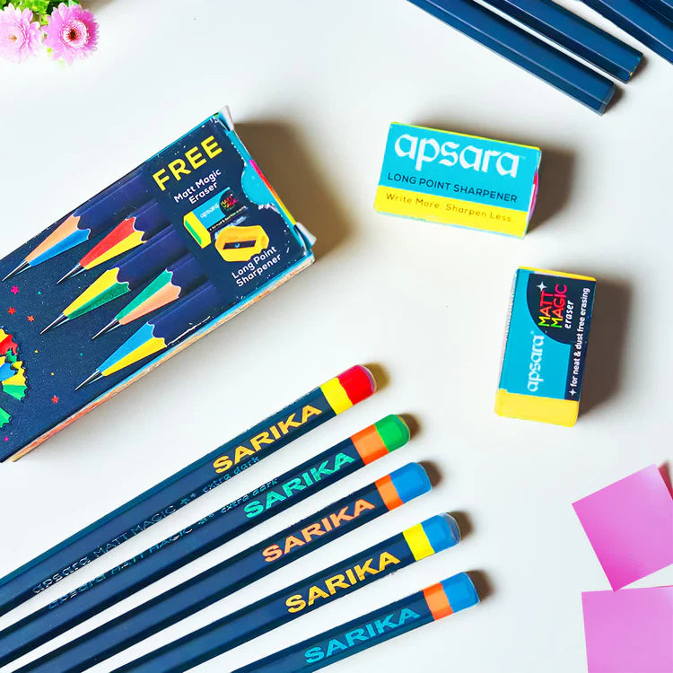Personalised Apsara Matt Magic Pencils