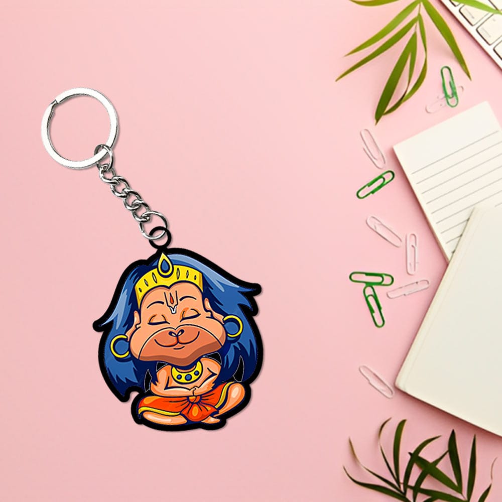 ✨ Bal Hanuman Bliss Keychain — Cute Devotion in Every Carry