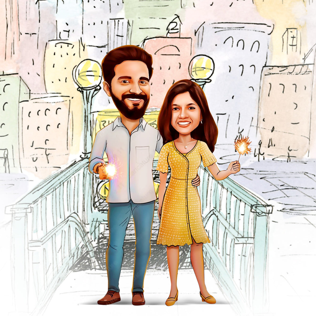 Couple Caricature 8