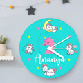 Dreamy Unicorn Personalized Room Decor KIDS Wall Clock
