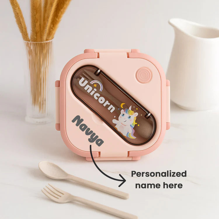 Personalized "Unicorn" Bento Lunchbox - PINK EDITION