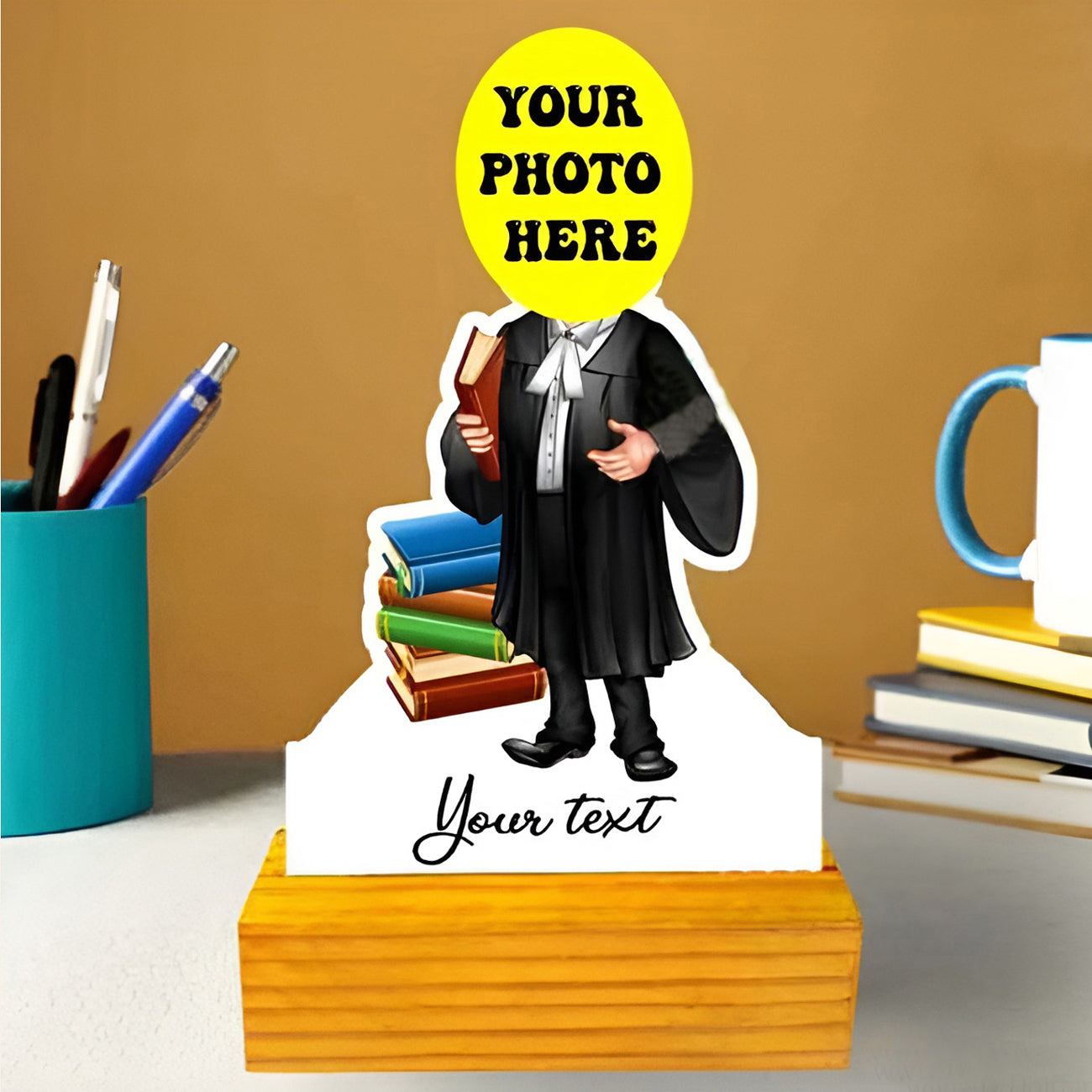 Personalized Lawyer Office Caricature Stand