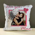 Magic Sequin Personalised Photo Cushion
