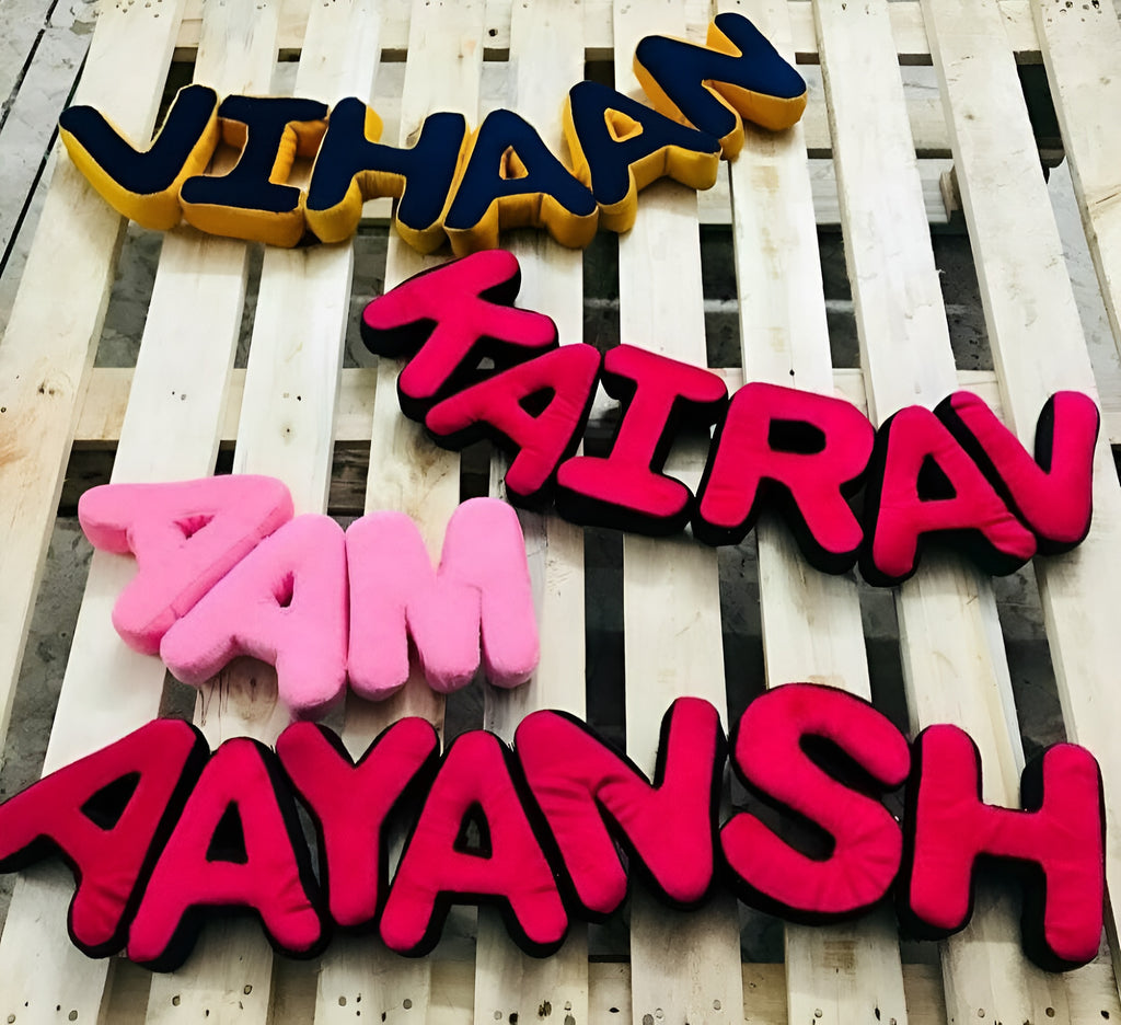 SoftStack 3D Custom Cushion Letters