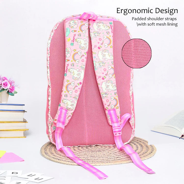 Unicorn Dreams Personalized School Backpack – Pink Edition