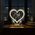 Personalized "Pinky Swear" Heart LED Illusion Lamp