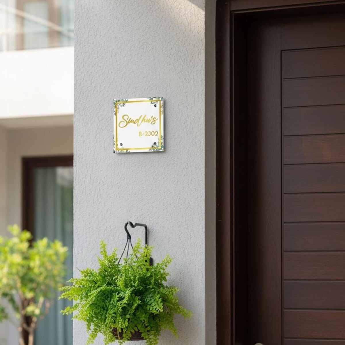 The Golden Verdant Acrylic Nameplate