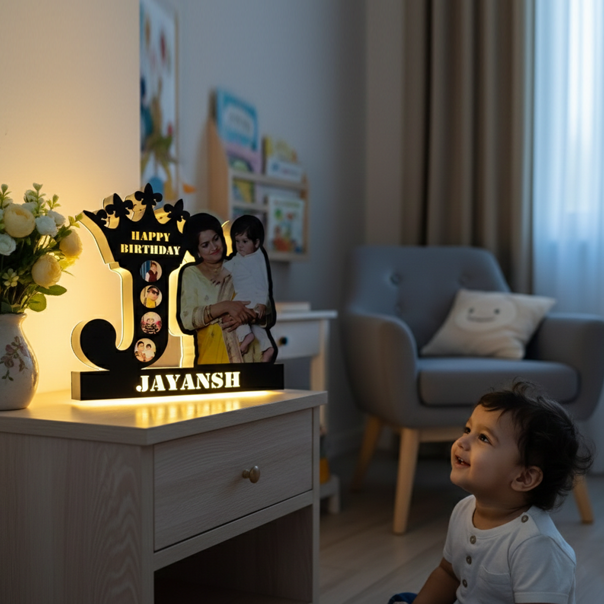 Custom Alphabet LED Photo Lamp