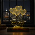 3D Heart Balloon & Infinity LED Lamp