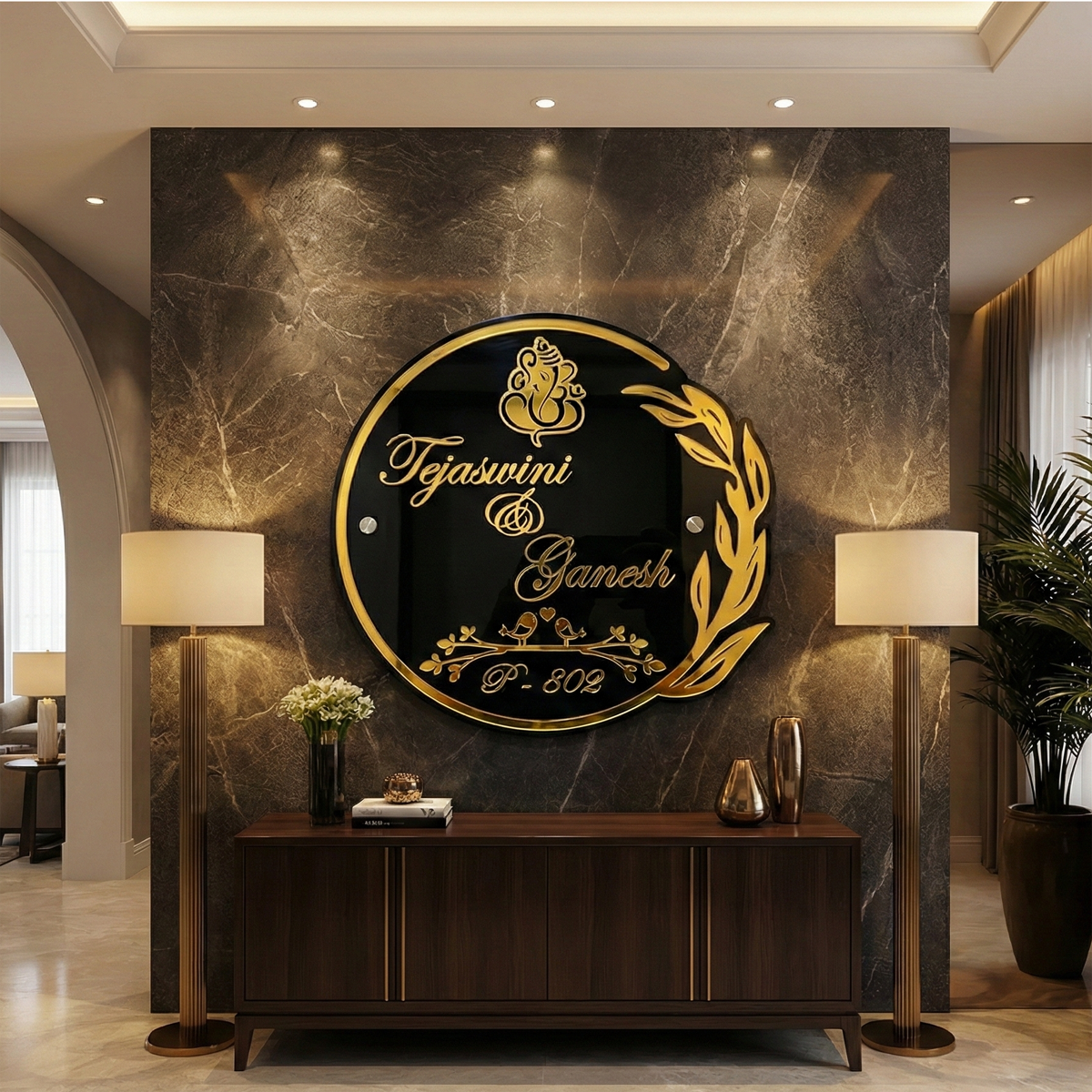 The Grand Entrance Nameplate