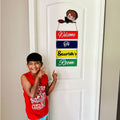 The "Wizard-in-Training" Personalized House Colors Door Name Plate