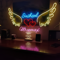 Personalized Multi-Color Neon Wing Sign