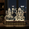 Lakshmi Ganesha 3D LED Acrylic Mandir Lamp
