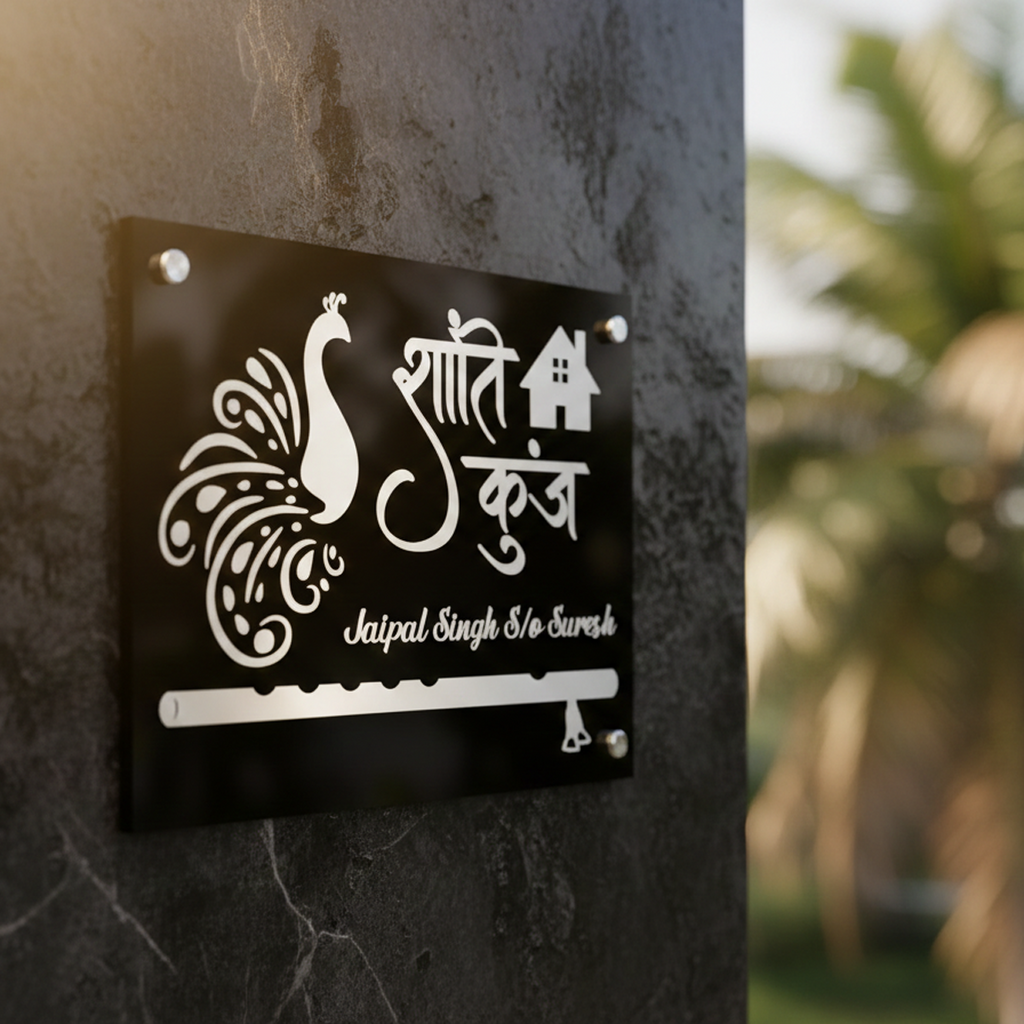 Shanti Kunj Designer Name Plate
