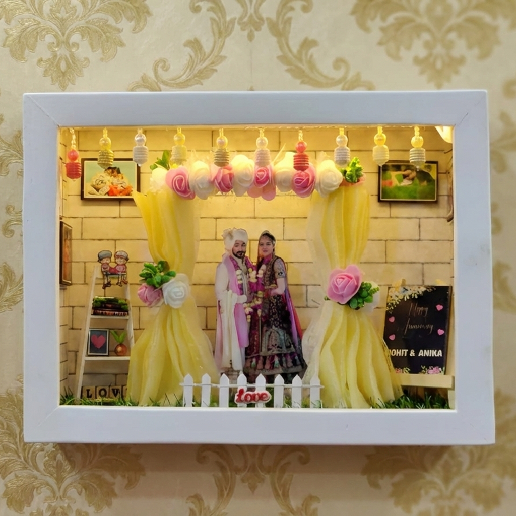 The Forever Frame: Custom 3D LED Wedding Miniature