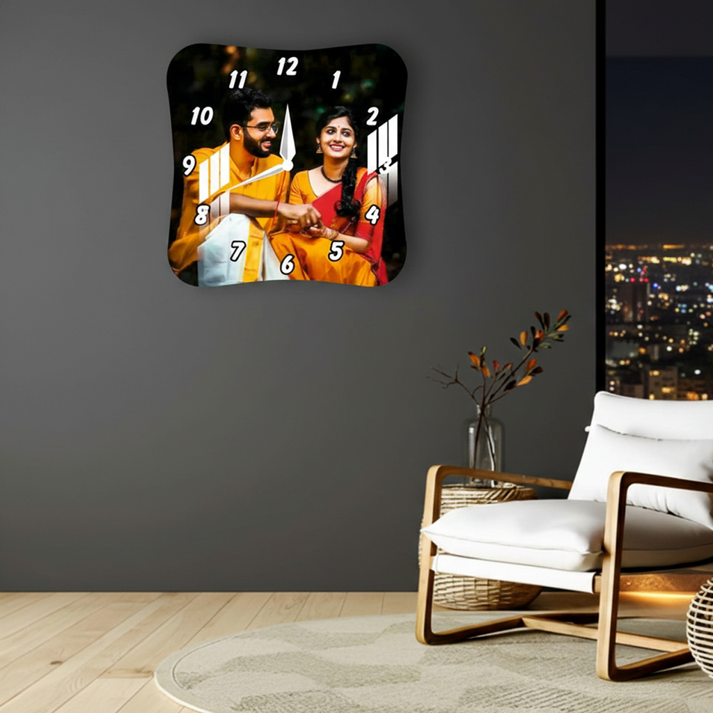 Personalized Acrylic Photo Wall Clock