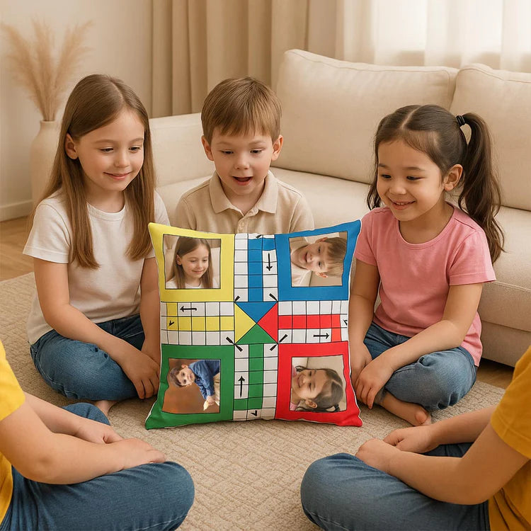 Personalized Ludo Photo Cushion