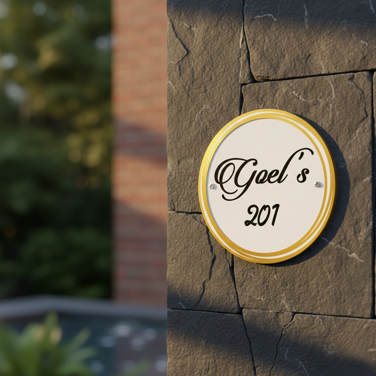 The Regal Stone Circle Name Plate