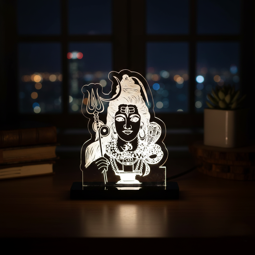 Lord Shiva 3D LED Illusion Lamp