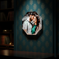 Octagonal Personalized Acrylic Photo Wall Clock