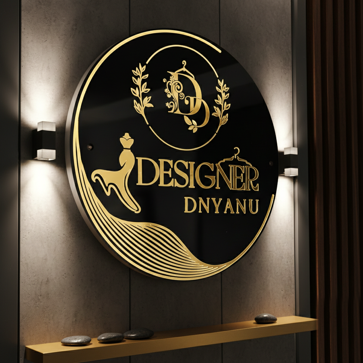 Boutique Acrylic Name Plate
