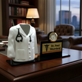 The Elite Doctor Pen Stand With Clock
