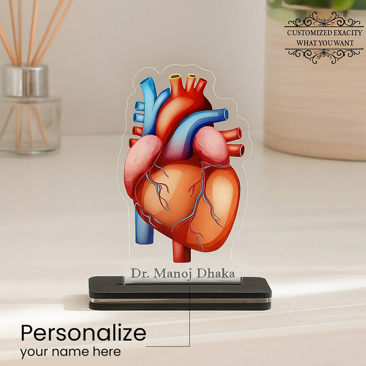 Personalized Doctor 3D Acrylic LED Lamp