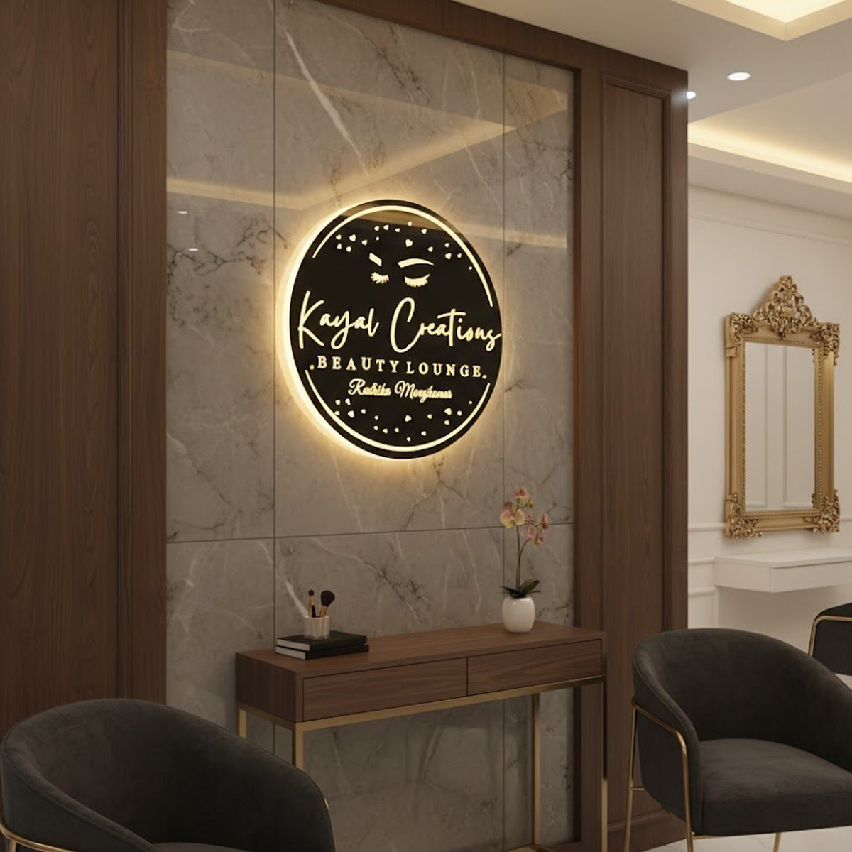 The Signature Glow Name Plate
