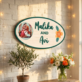 Custom Photo & Wood-Grain Name Plate