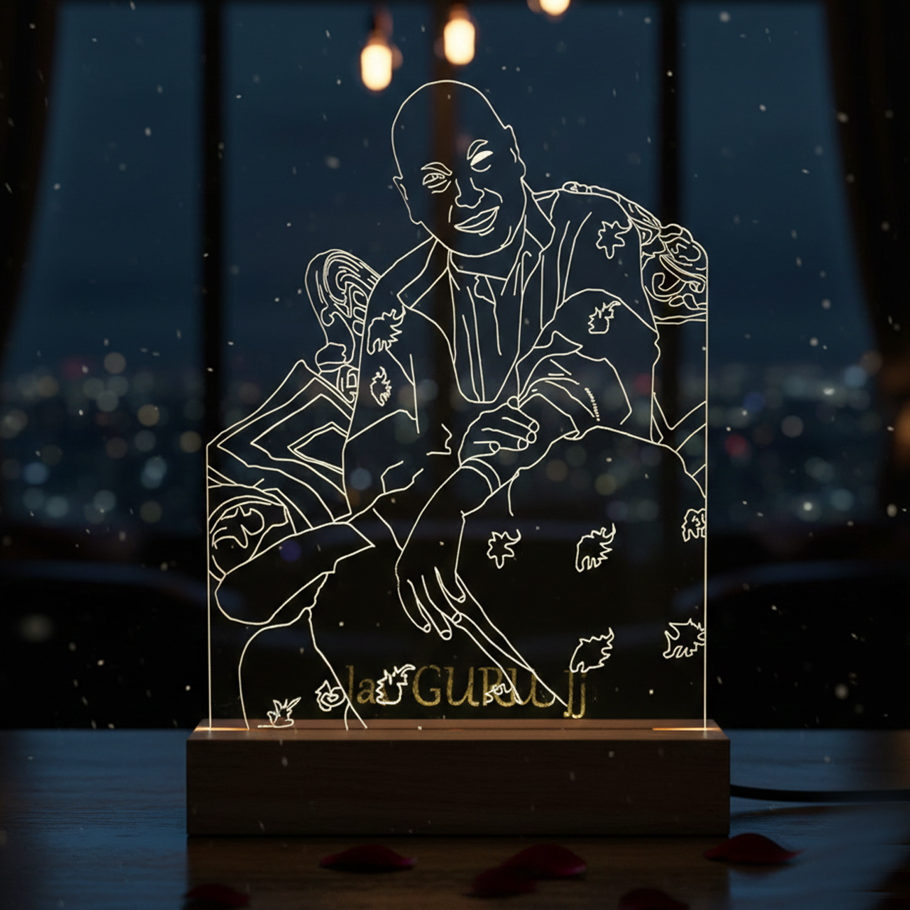 Guruji 3D LED Illusion Acrylic Lamp
