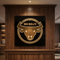 "The Gilded Bull" Custom Illumination Name Plate