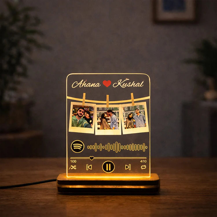 Personalized Spotify Photo Plaque LED Lamp