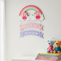 The "Peppa & Pixie Dust" Custom Rainbow Name Plate