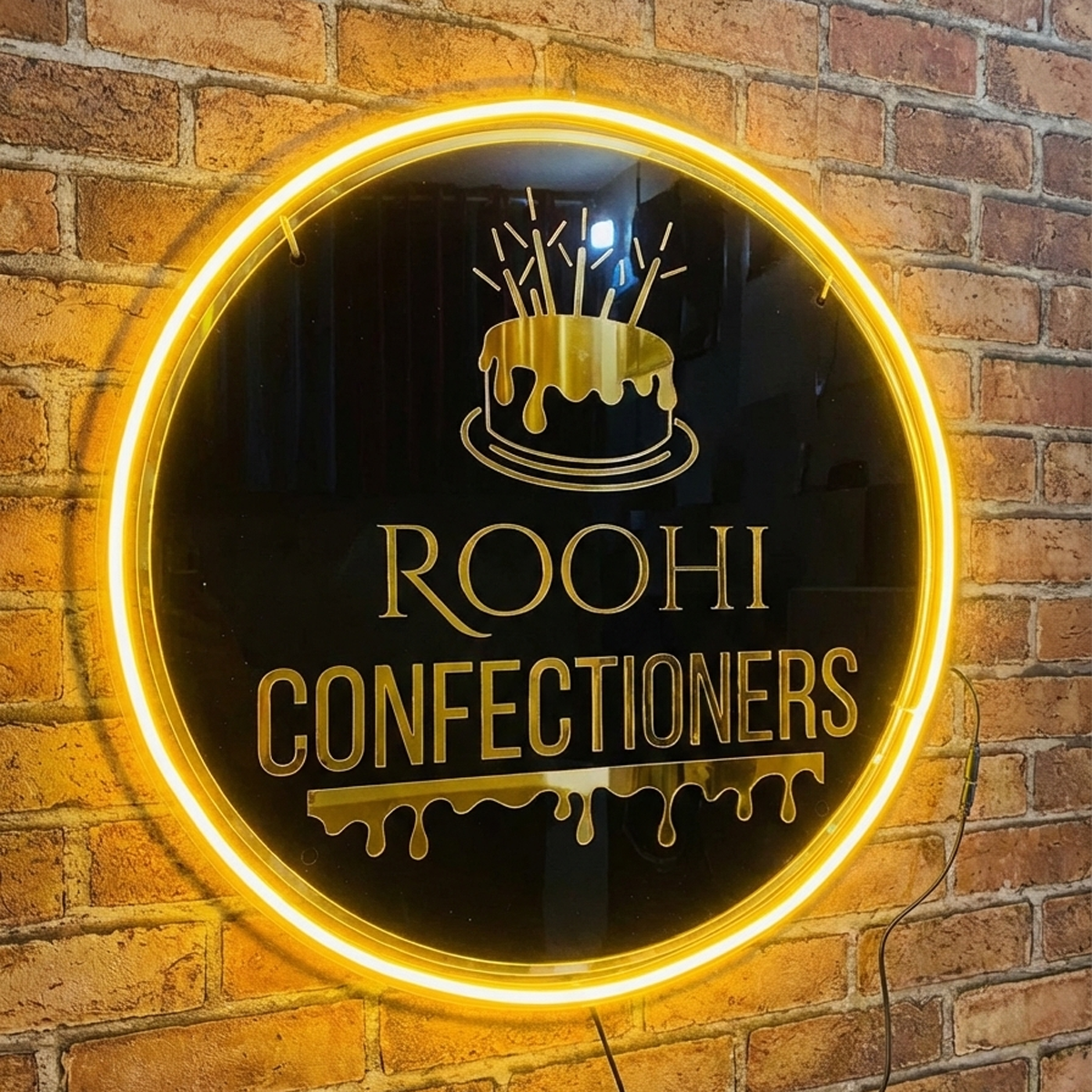The "Aura" Bespoke Backlit Sign Name Plate