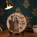 "Memories in Wood" Rustic Natural Wooden Plaque