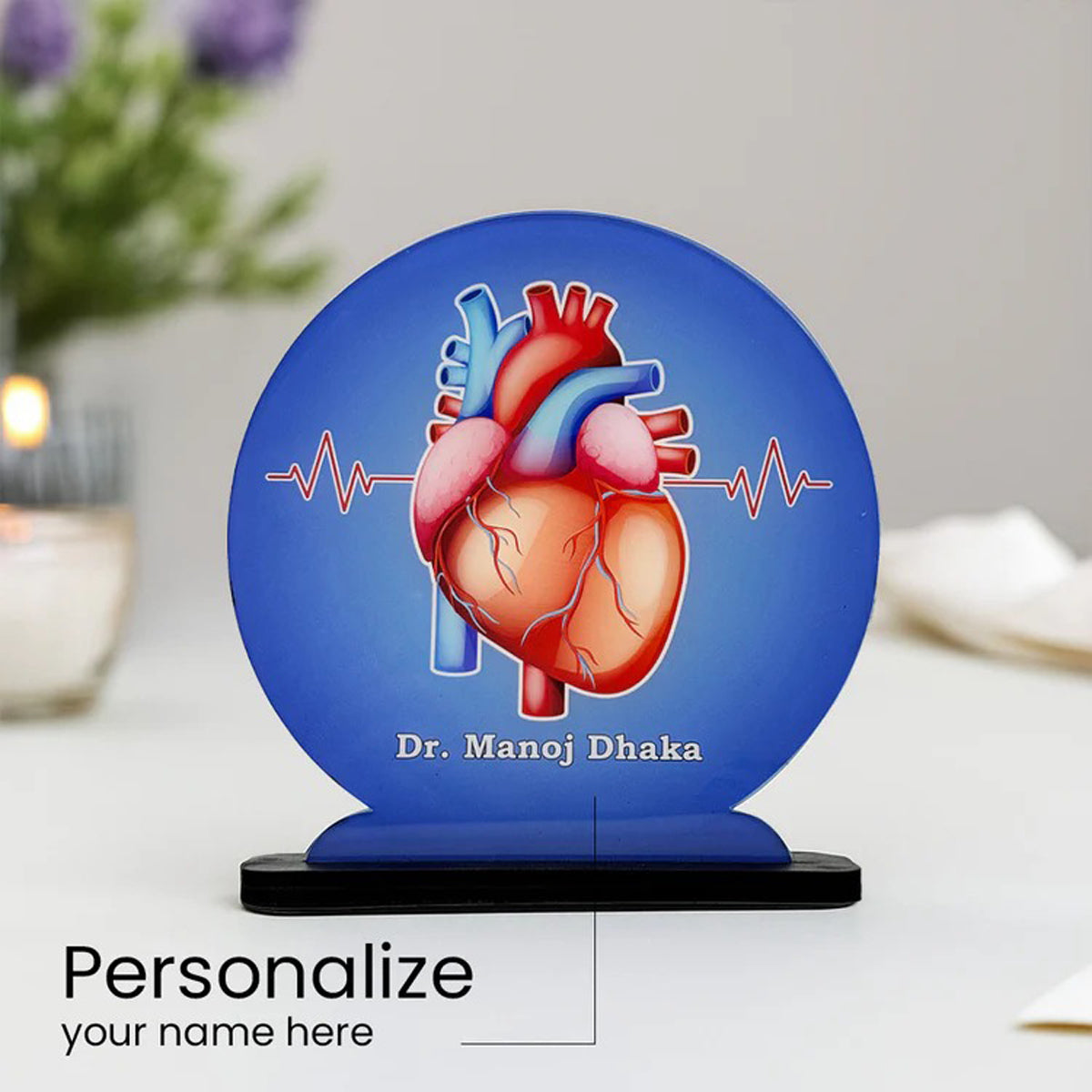 The Cardiologist’s Signature Acrylic Desk Plaque
