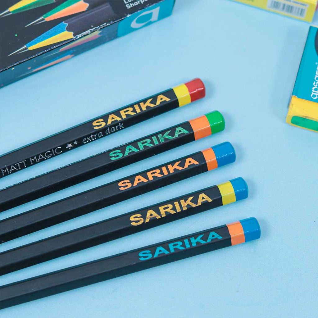 Personalised Apsara Matt Magic Pencils