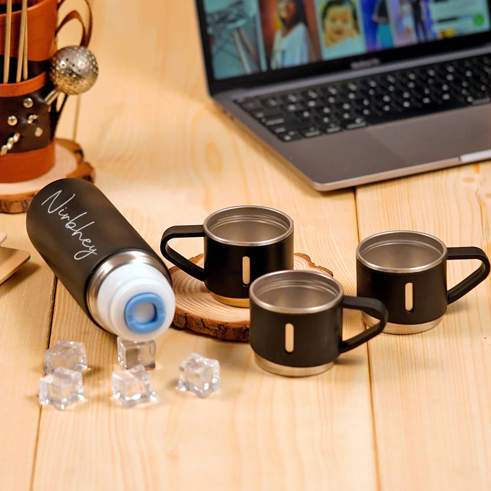 Personalised Vaccum Flask Set