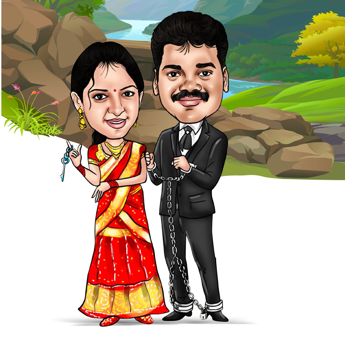Couple Caricature 24