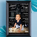 The "Year of Firsts" Personalized Birthday Milestone Photo Frame