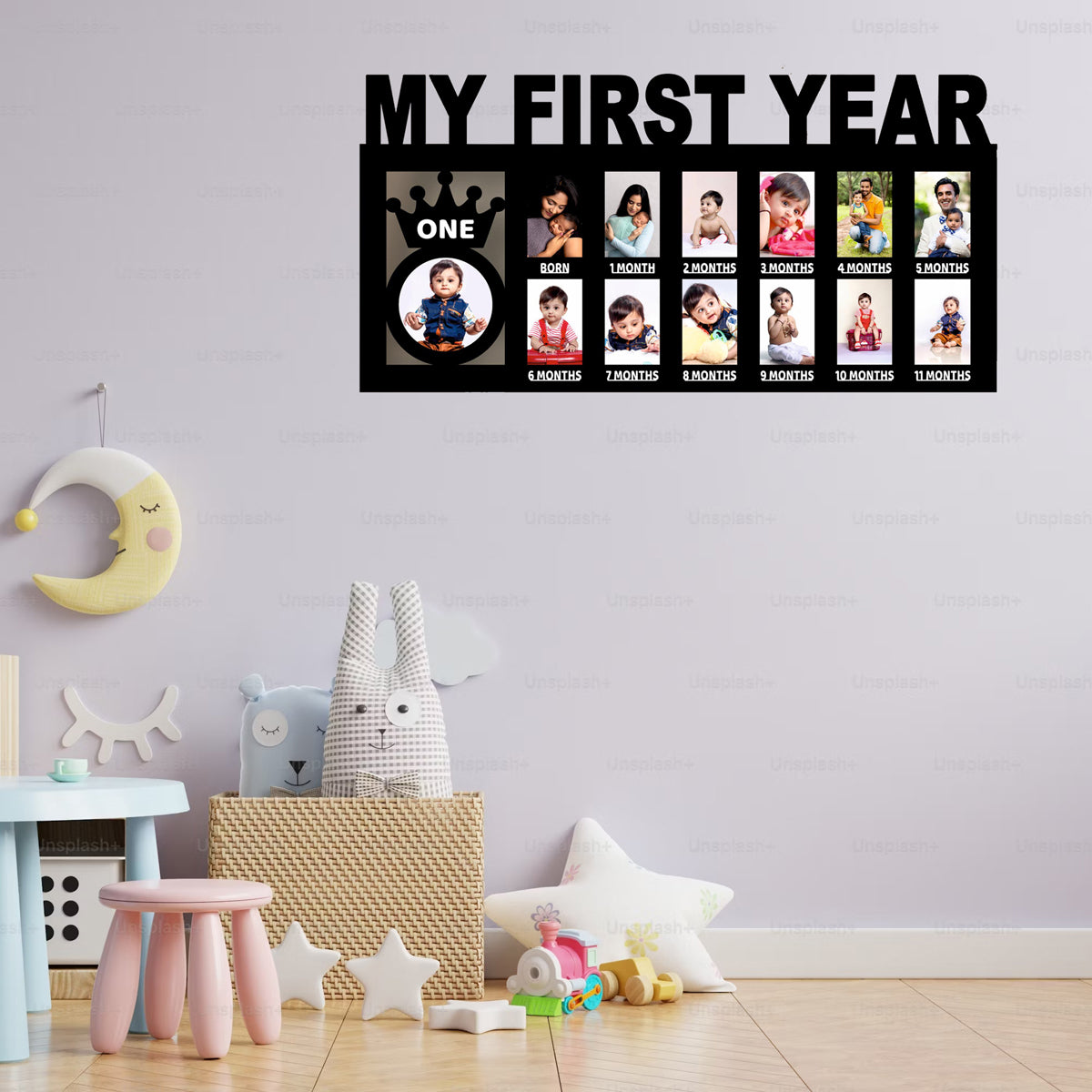 The "Watch Me Grow" 12-Month Baby Keepsake Frame