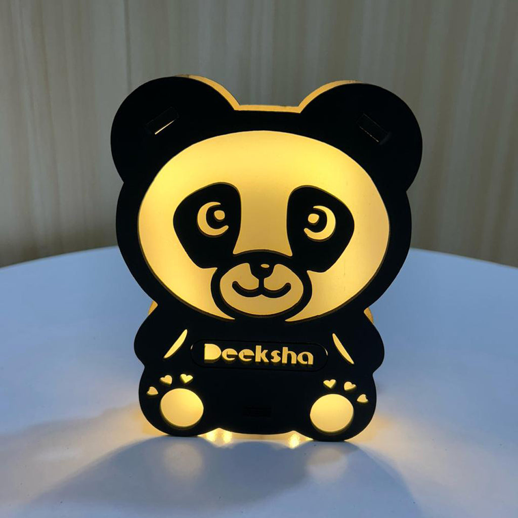 Personalized Panda LED Night Light