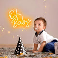"Oh Baby" Warm Glow LED Neon Sign