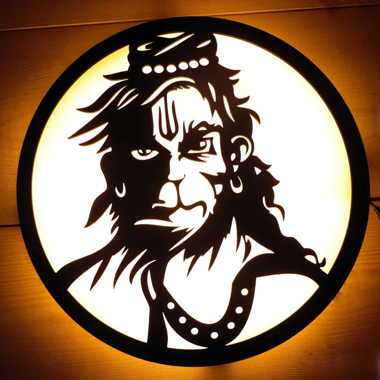 Rudra Hanuman LED Shadow Art Lamp