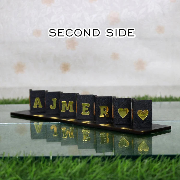 Interactive Personalized Flip-Flop Name Stand