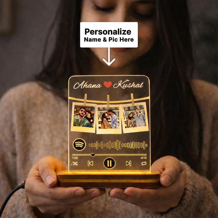 Personalized Spotify Photo Plaque LED Lamp